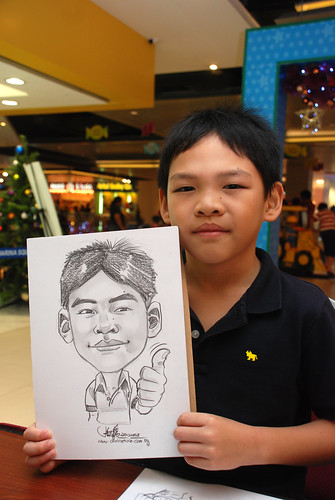 Caricature live sketching for Marina Square 1