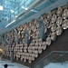 Yoga mudra artwork in new Delhi airport terminal