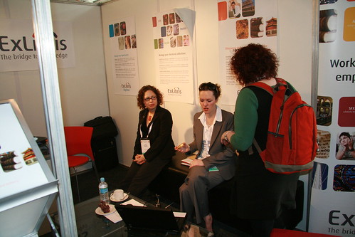 Jenny Paradiso on the Ex Libris stand
