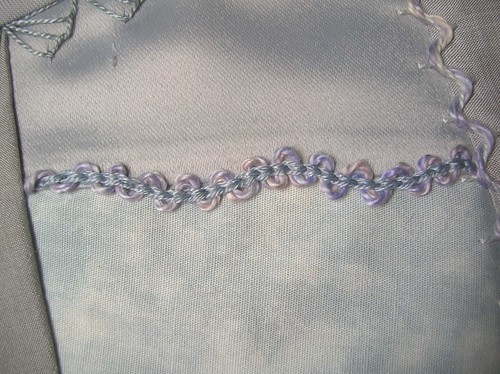 Block 15 - woven chain stitch