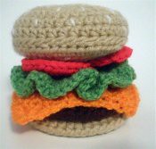Crochet Cheeseburger Pattern