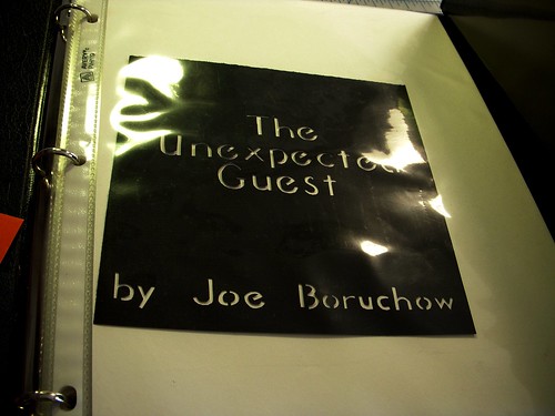 The Unexpected Guest, a cut paper story book