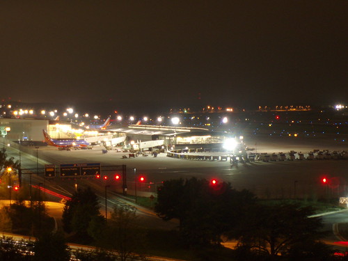 BWI airport at night