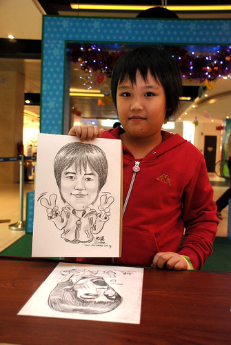Caricature live sketching for Marina Square 5