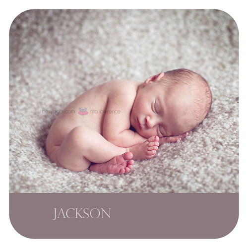 newborn photographer baby on beanbag