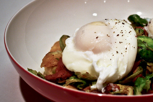 brussel sprout bacon & eggs