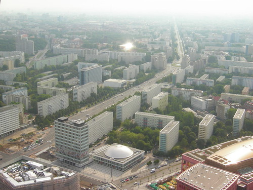 el centro de Berlín desde el aire