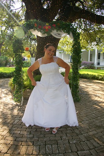 me, the bride having some fun