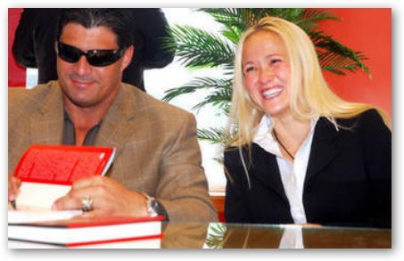 Heidi Northcott and Jose Canseco at Book Signing