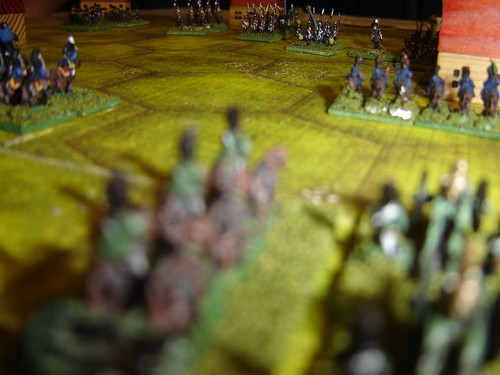 Horse Artillery pounds French square