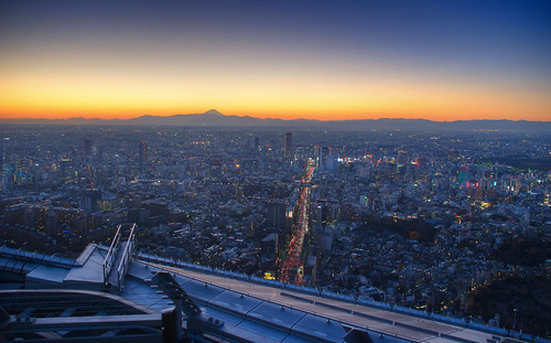 Tokyo sunset over Fuji 10