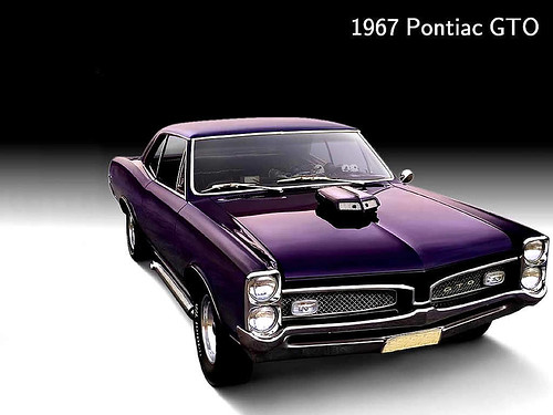 1967 Pontiac GTO Muscle Car Wallpaper A beautiful classic muscle car