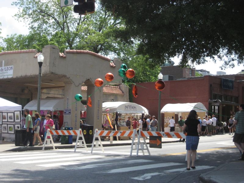 Arts festival in downtown Decatur