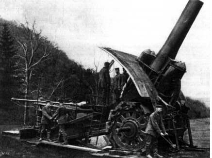 World War I era German mortar-howitzer