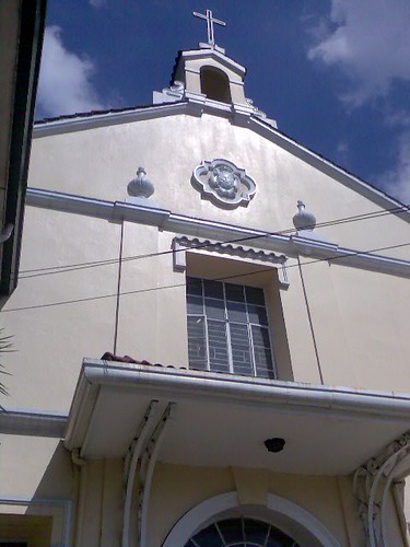 The new fascade of the ol Iglesia