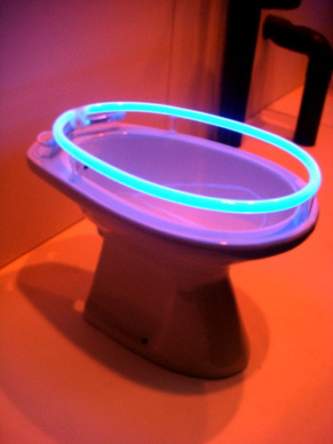 neon toilet