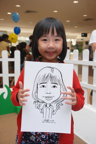 caricature live sketching for West Coast Plaza day 1 - 12
