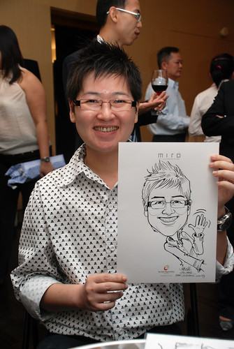Caricature live sketching for Far East Organisation SPH Media Night The Miro 14