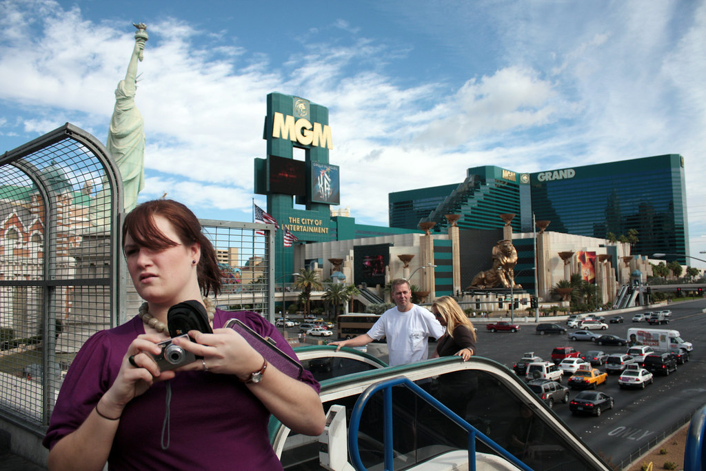 Sara at the Vegas Strip