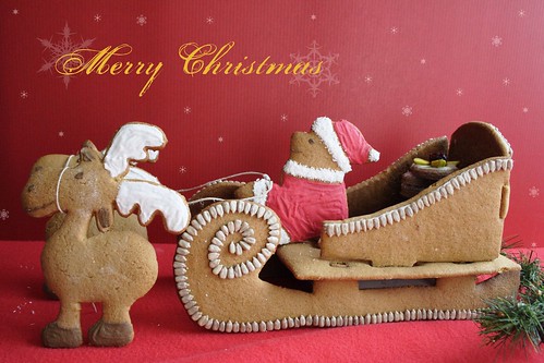 Gingerbread Santa's Sleigh