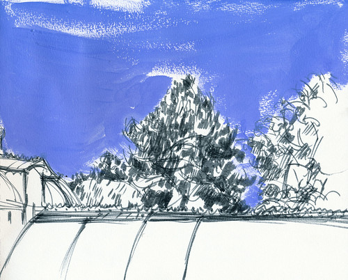 Conservatory of flowers, righthand side of sketch