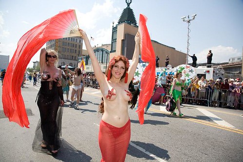 Me at the Mermaid Parade. Photo by Amy Sussman.
