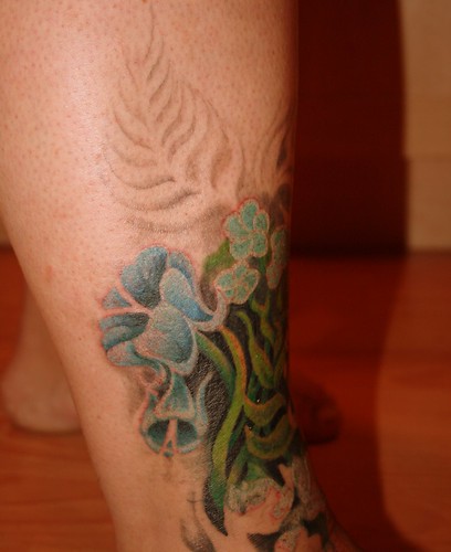 men flower tattoo. The Green Flower Tattoo