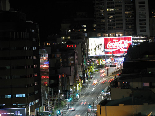 william street and the coke sign