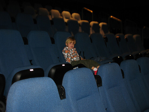 alone in a movie theater