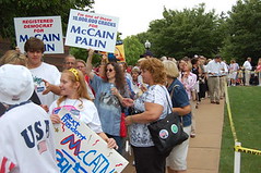 McCain-Sarah Palin rally at Franklin & Marshall College