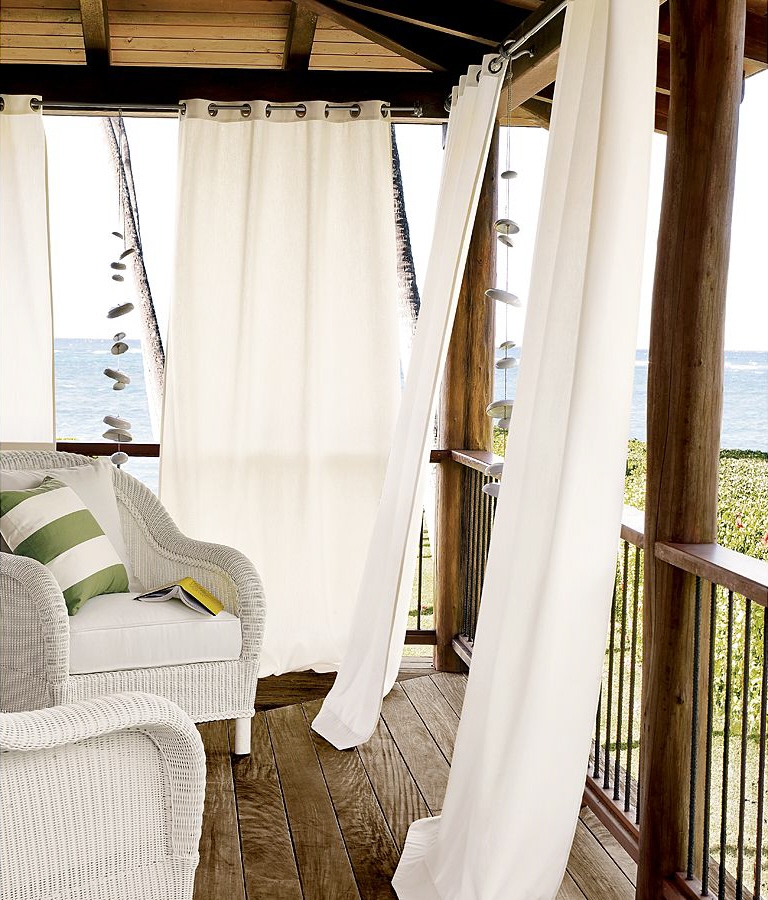 how to outdoor drapes