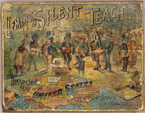 Clemen's Silent Teacher - Dissected map of the United States