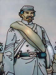 Stained Glass of a Confederate Soldier of the ...