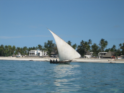 Dhow on shore