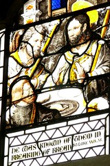 French stained glass window, All Saints - Stretton-on-Dunsmore