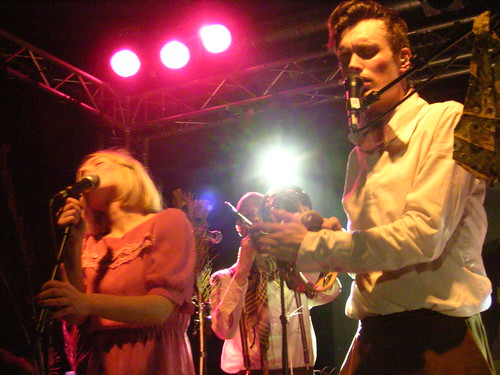 Anna, Niklas, and Casper of Efterklang on April 7, 2008