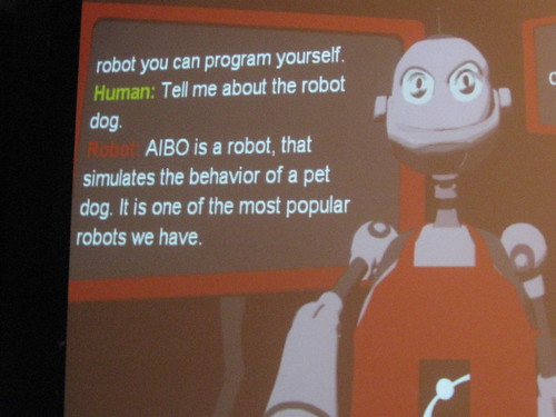 How meta.  A robot describing the AIBO