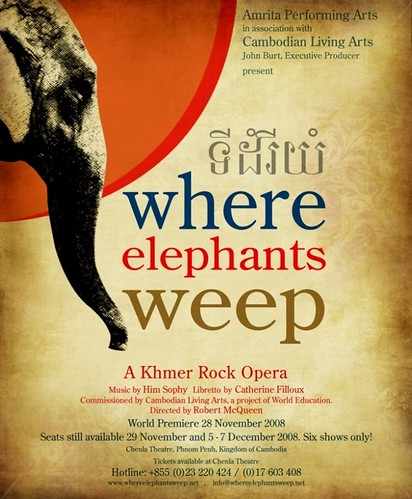 WHERE ELEPHANTS WEEP flyer