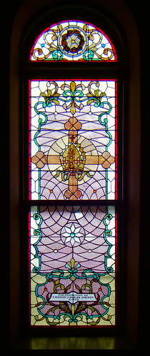Saint Joseph Roman Catholic Church, in Meppen, Illinois, USA - stained glass window