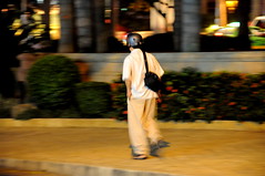 Pedestrian with helmet #1