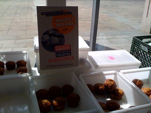 harvest muffins at barcamp