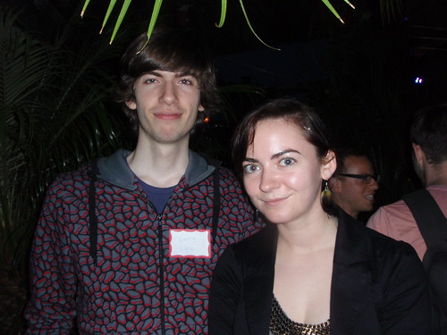 Tumblr founder David Karp and The Social's Caroline McCarthy