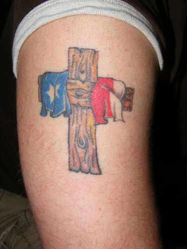  2 Awesome things: A CROSS and the TEXAS FLAG 