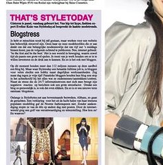 Modeblogstress in krant DAG