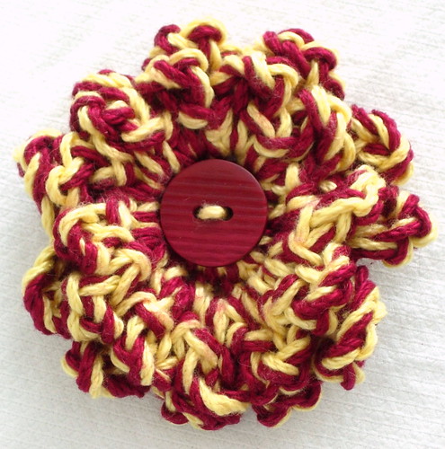 crochet button flowers