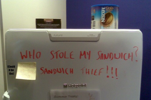 Who stole my sandwich! (Could it be the) SANDWICH THIEF!!