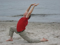 Yoga an der Nordsee