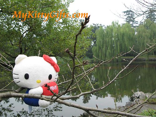 Hello Kitty at Pool of Peony Garden HangZhou