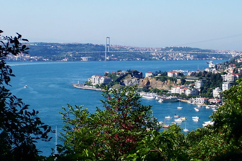 View of the Bosphorus and Galata Bridge