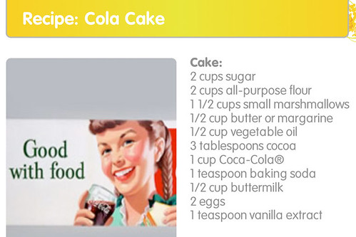 Cola Cake Recipe